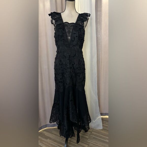 Jonathan Simkhai viscose/silk midi dress, US8 - Picture 3 of 14